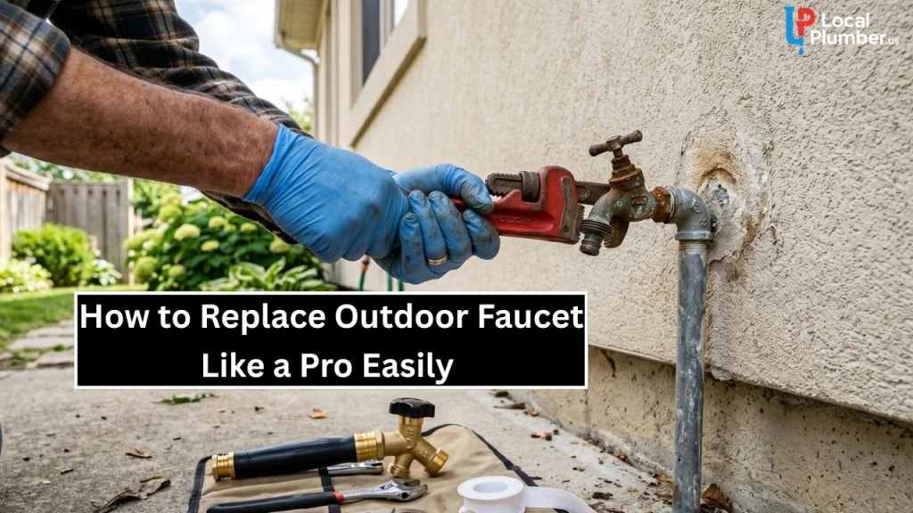 how to replace outdoor faucet