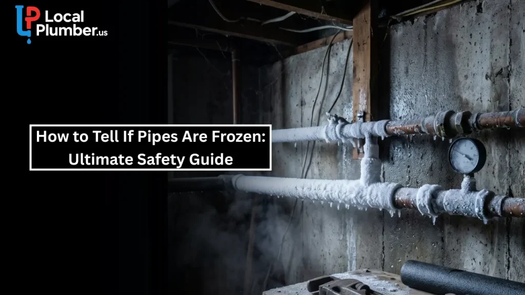how to tell if pipes are frozen